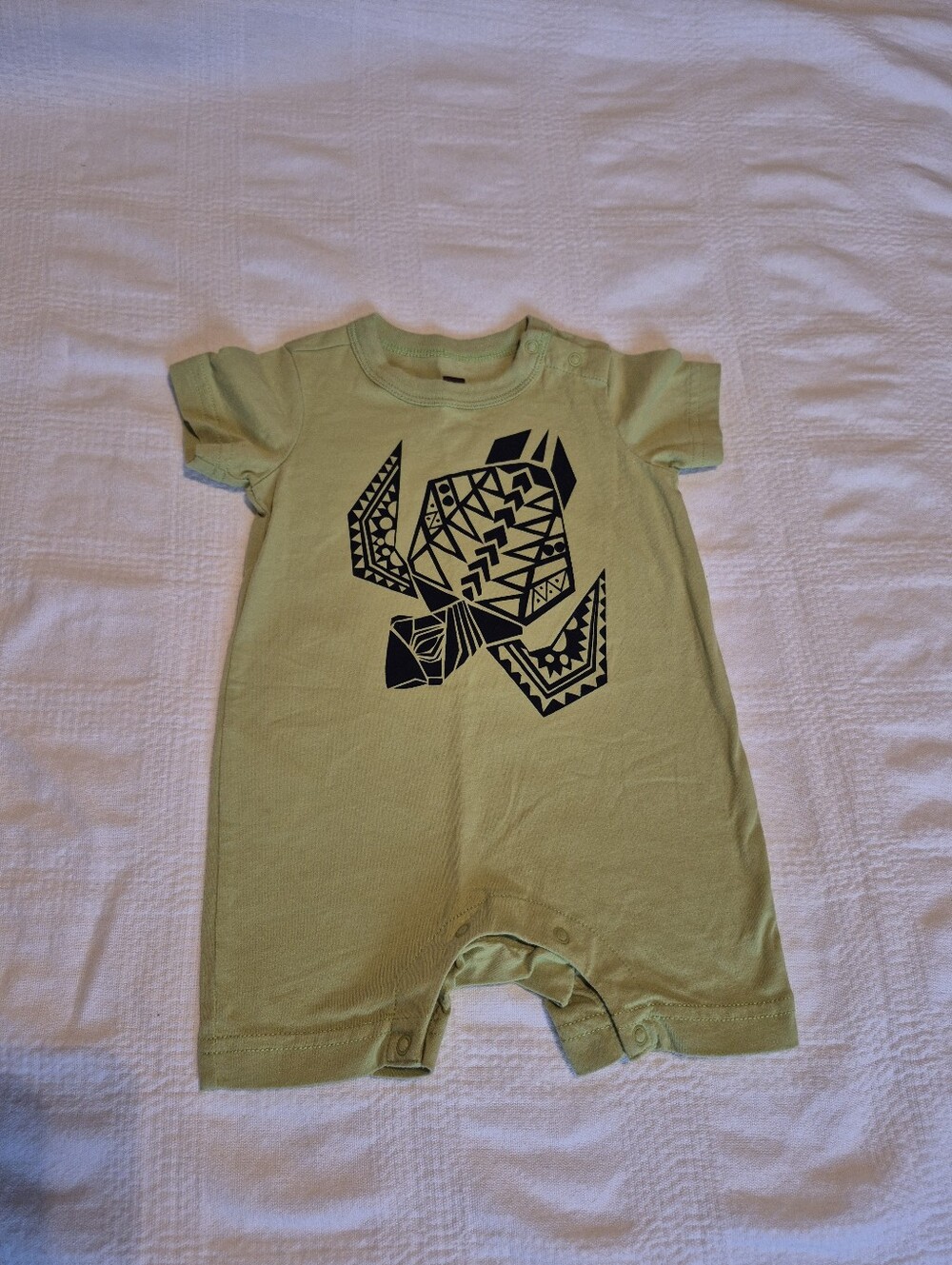 Tea Collection boys 3-6 months romper sea turtle design VGUC